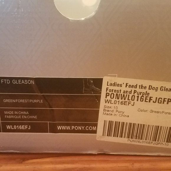 Pony Forest Green & White FTD Gleason Sneakers Sz 10 NEW - Picture 10 of 11